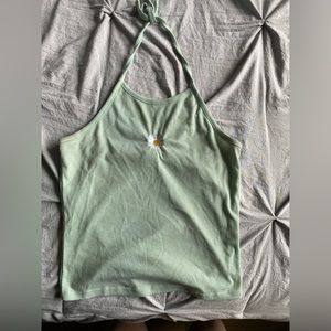 Womens ribbed halter top